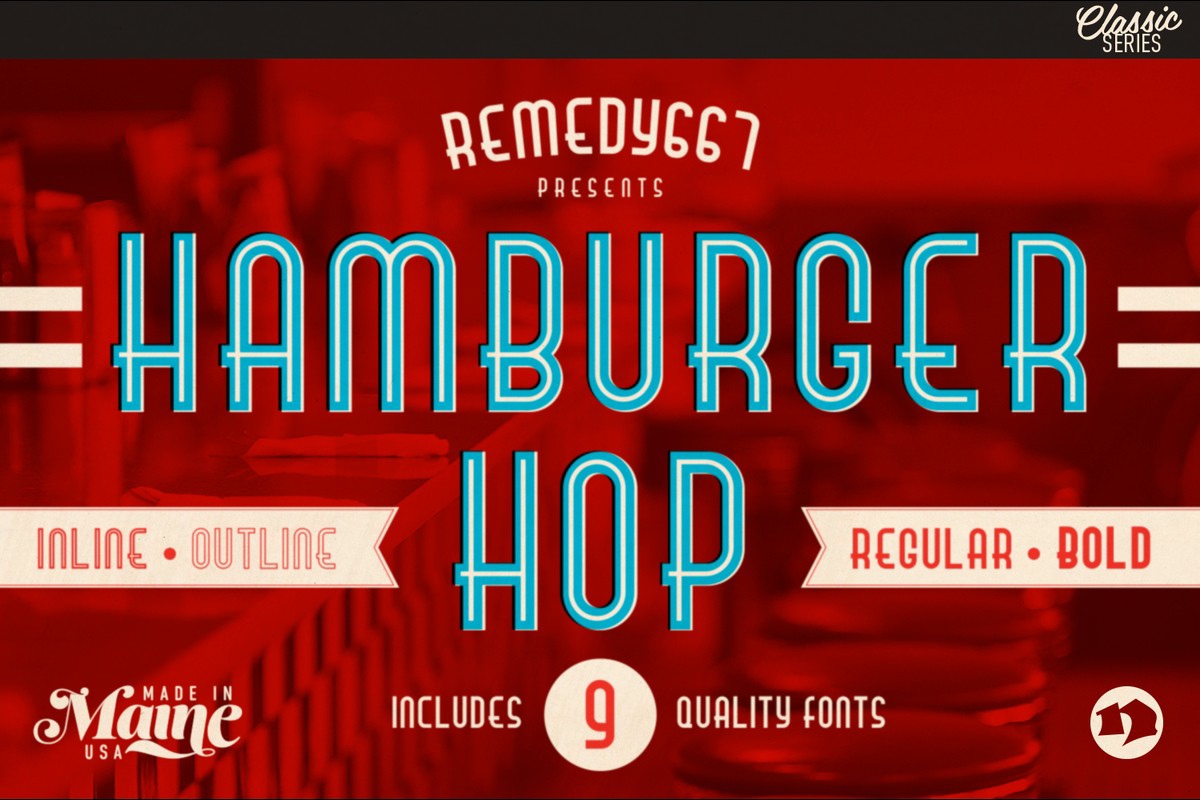 Schriftart Hamburger Hop