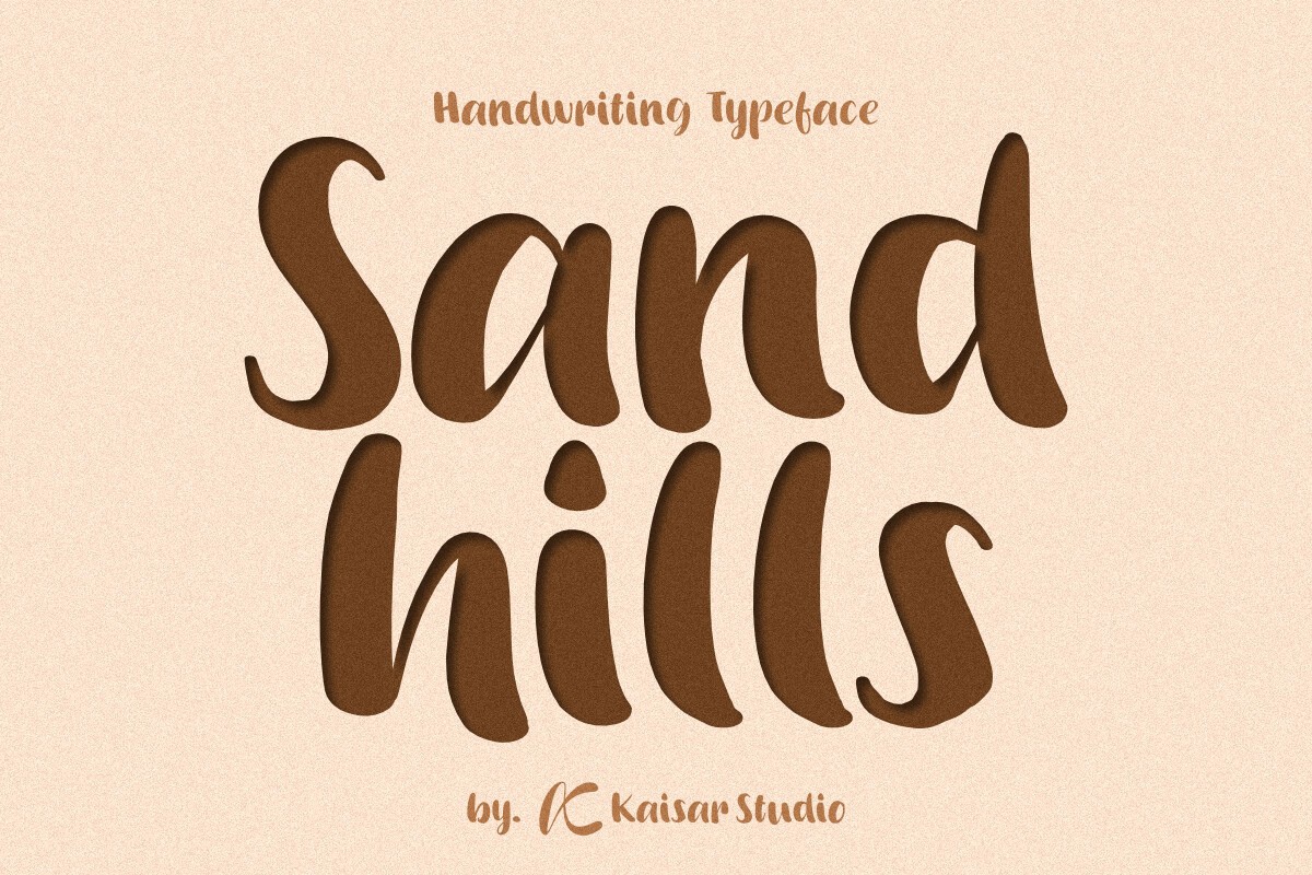 Schriftart Sandhills