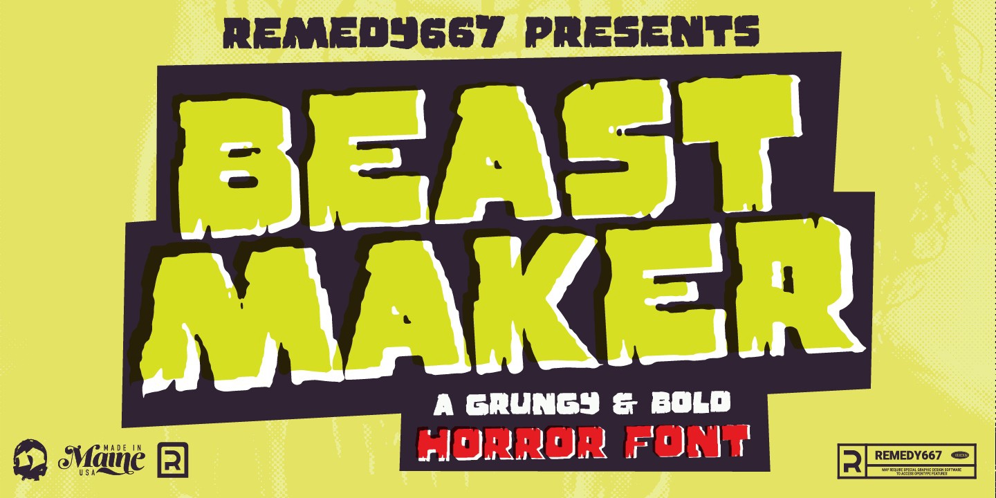 Schriftart Beast Maker