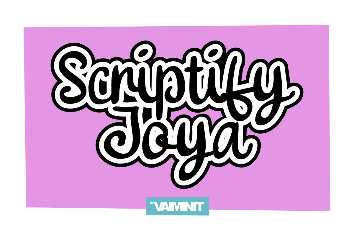 Schriftart Scriptify Joya