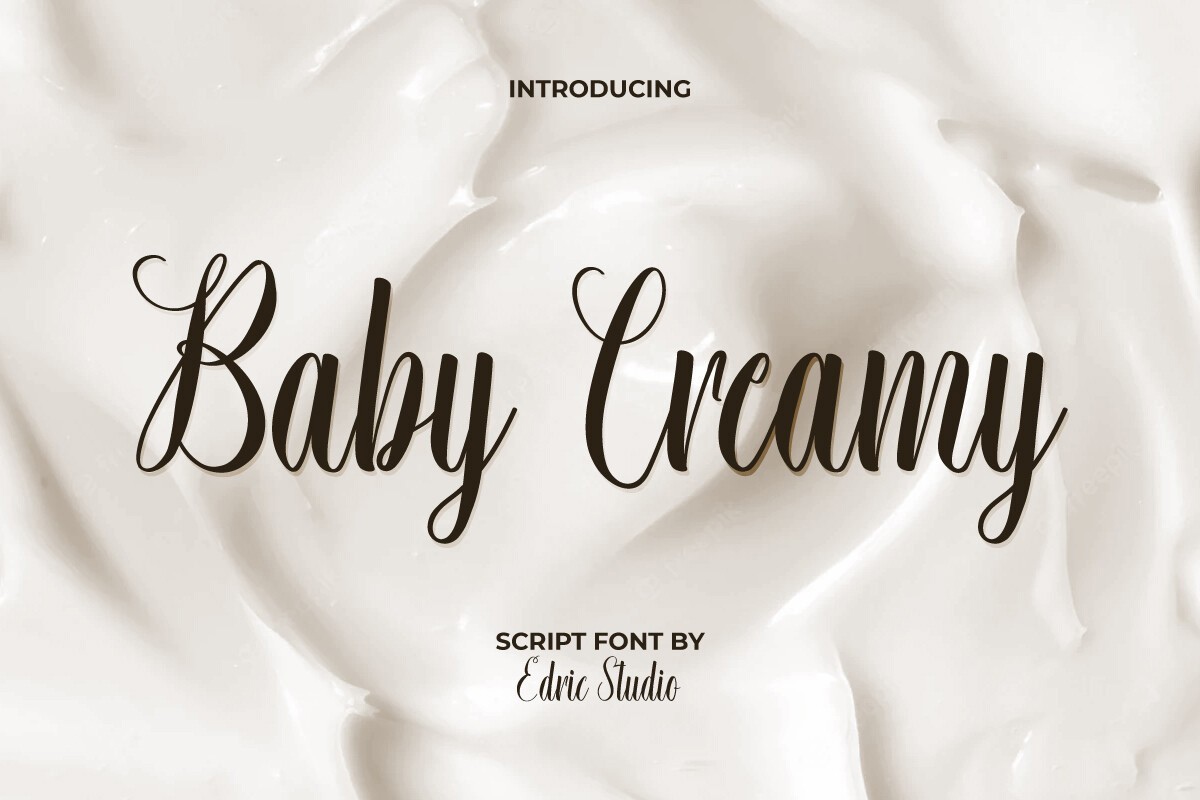 Schriftart Baby Creamy