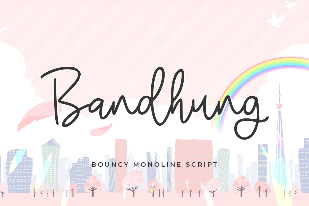 Schriftart Bandhung