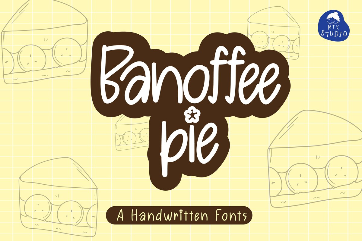 Schriftart Banoffee Pie