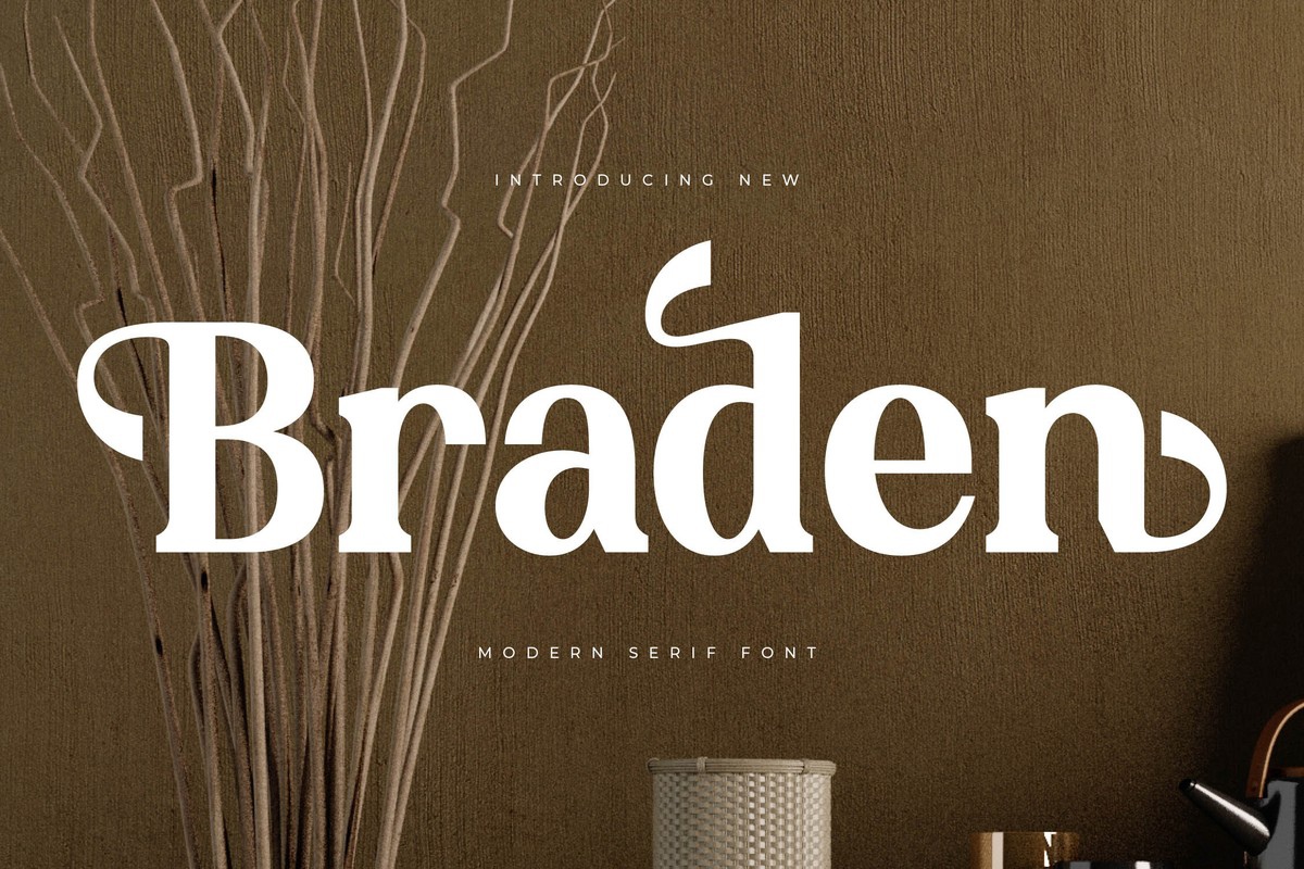 Schriftart Braden