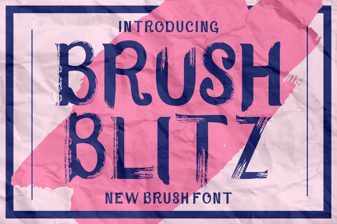 Schriftart Brush Blitz