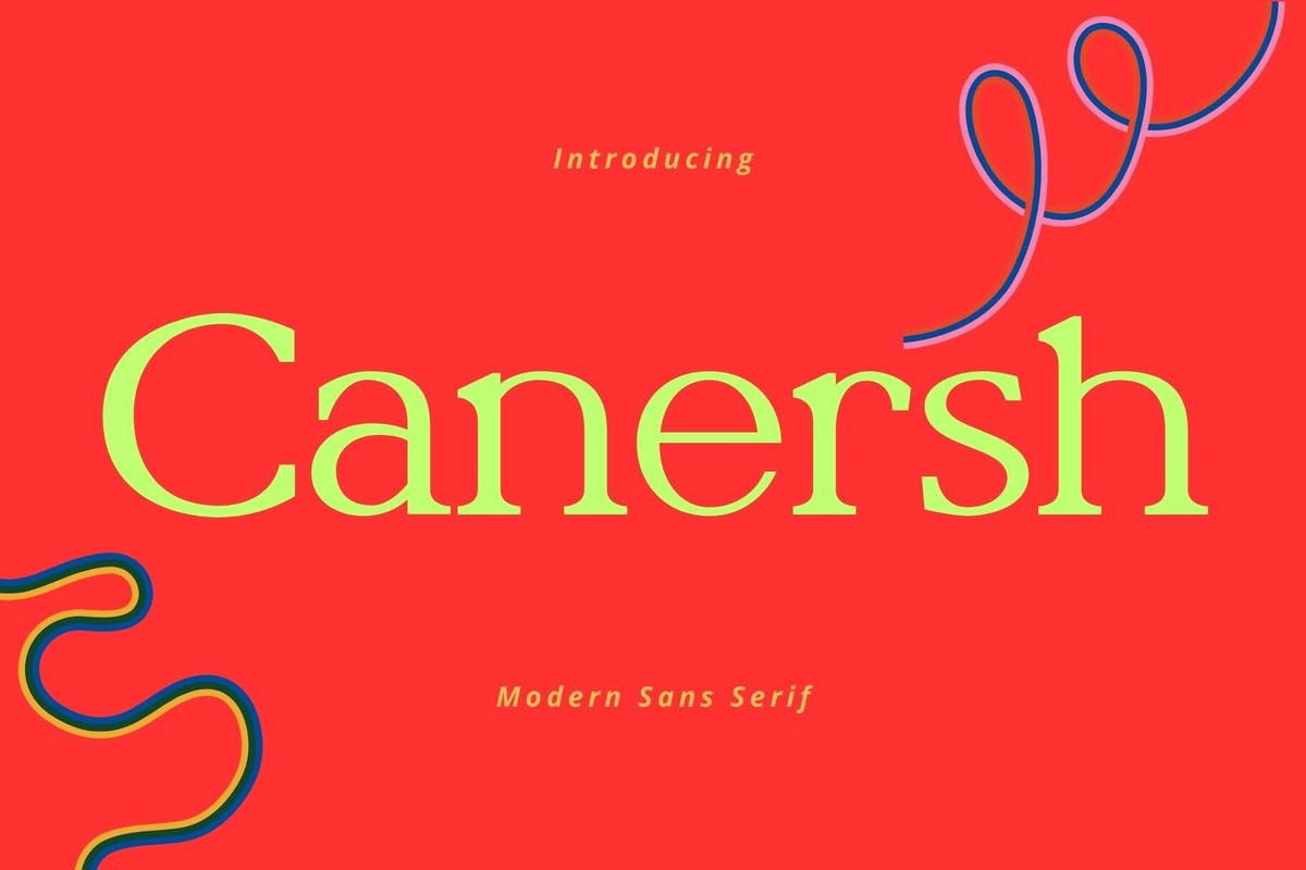 Schriftart Canersh