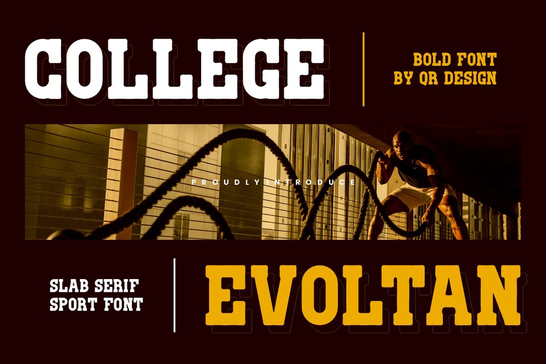 Schriftart College Evoltan