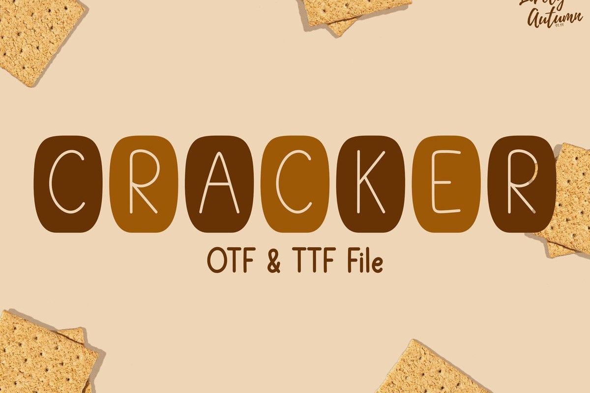 Schriftart Cracker