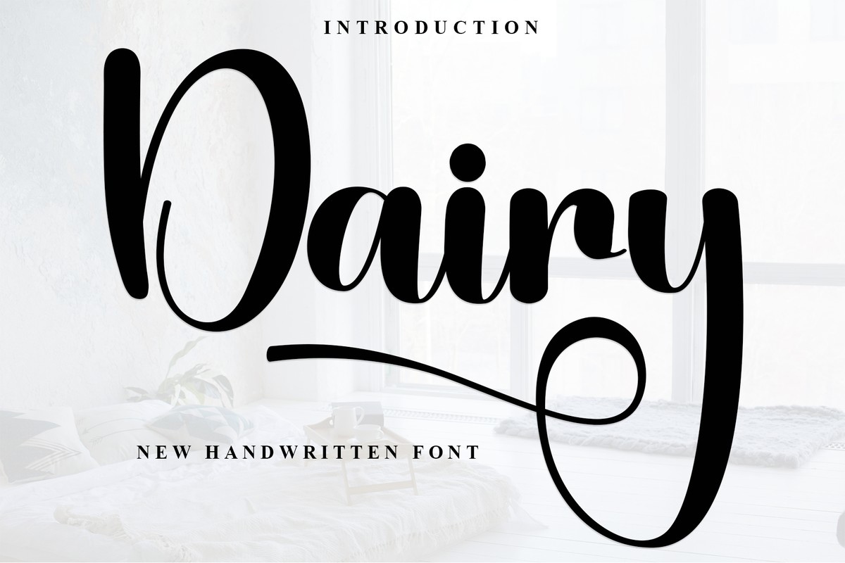 Schriftart Dairy