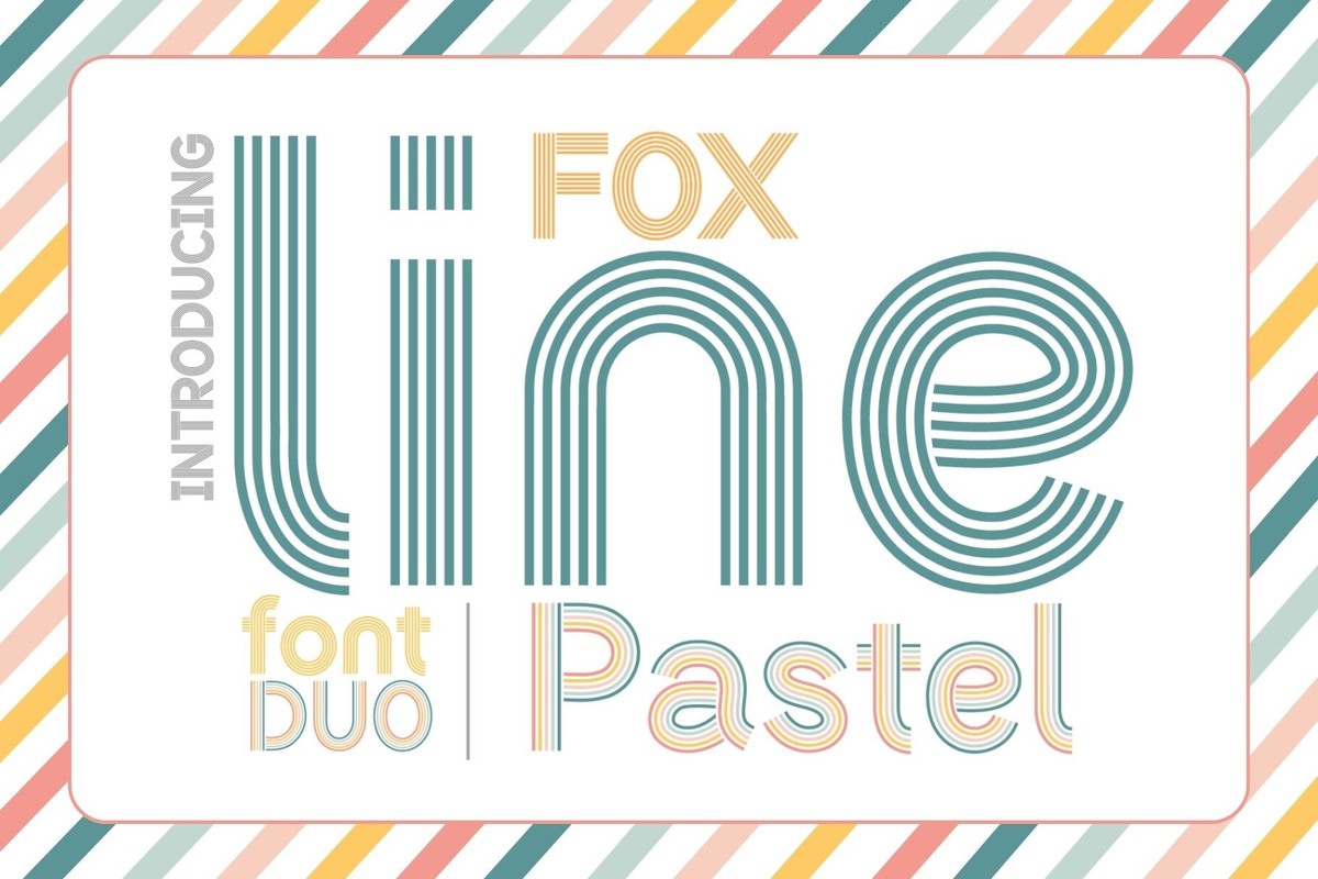 Schriftart Fox Line