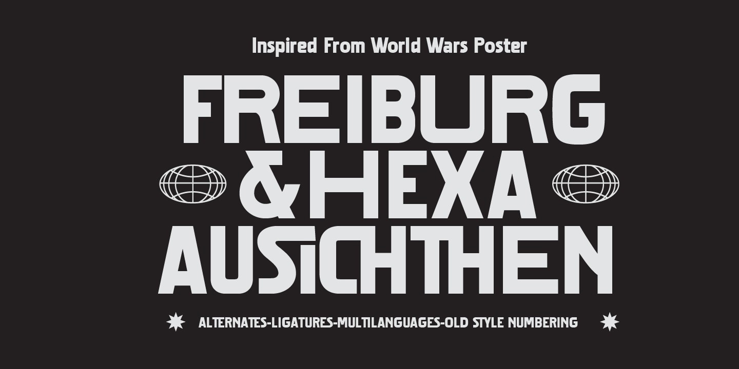 Schriftart Freiburg