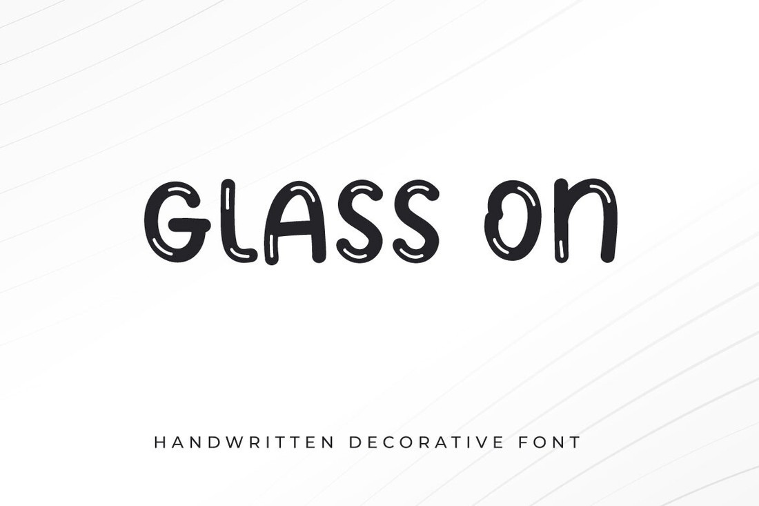 Schriftart Glass On