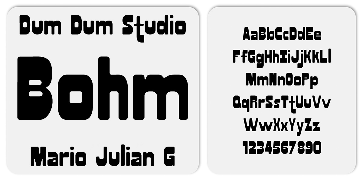 Schriftart Bohm