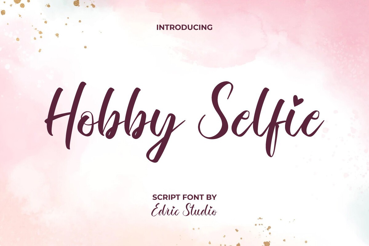 Schriftart Hobby Selfie