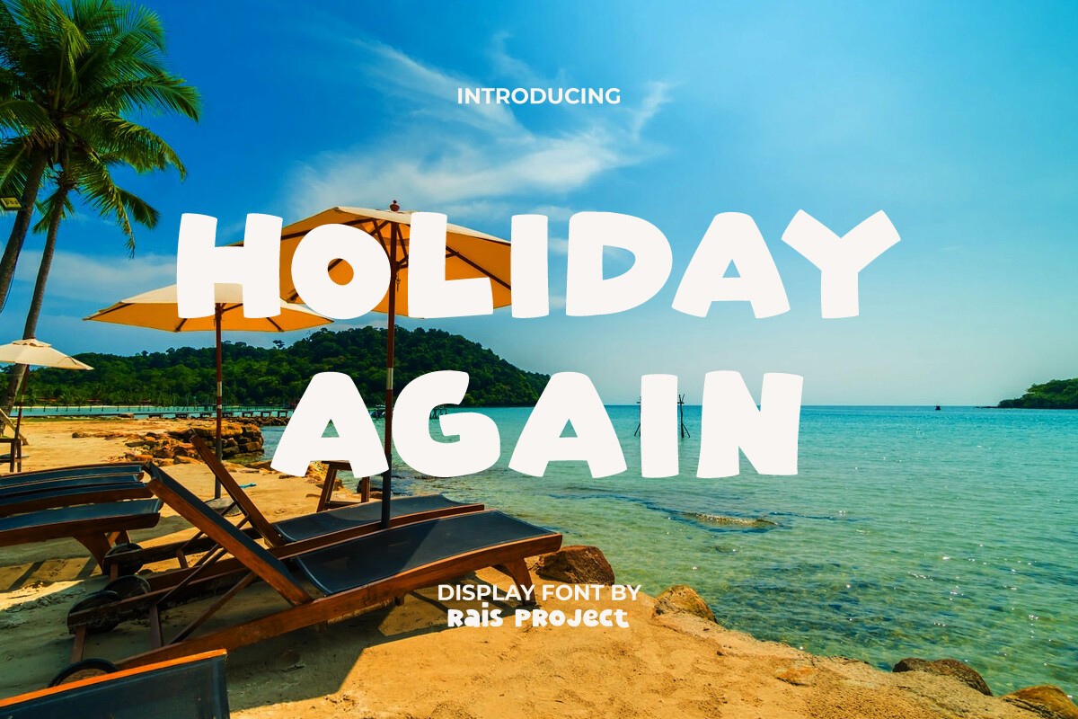 Schriftart Holiday Again