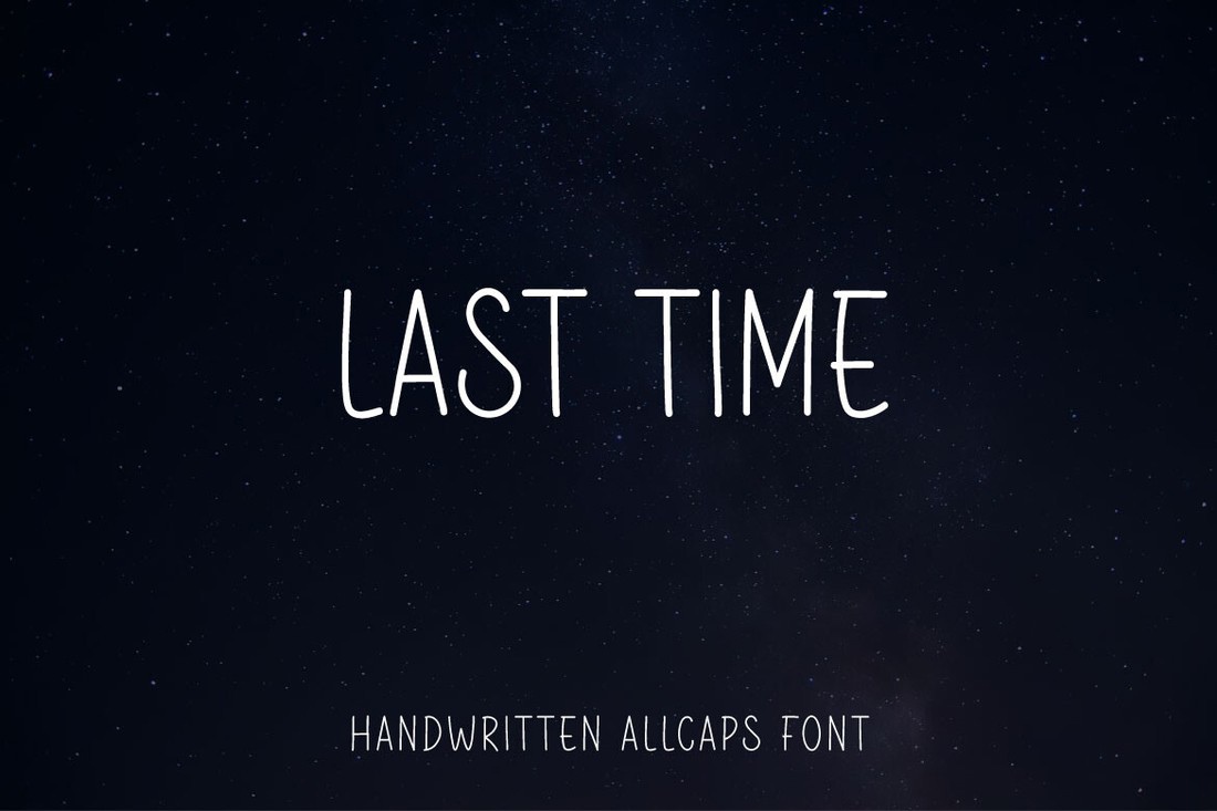 Schriftart Last Time