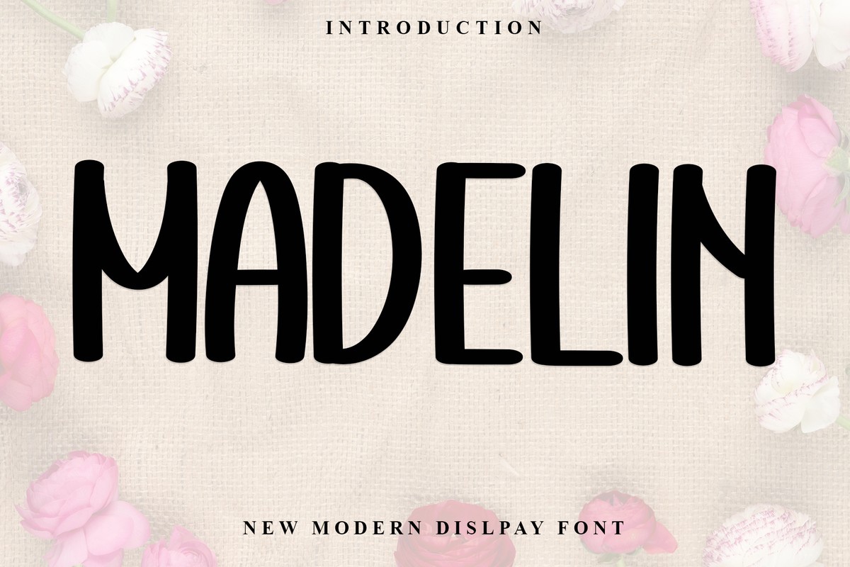 Schriftart Madelin