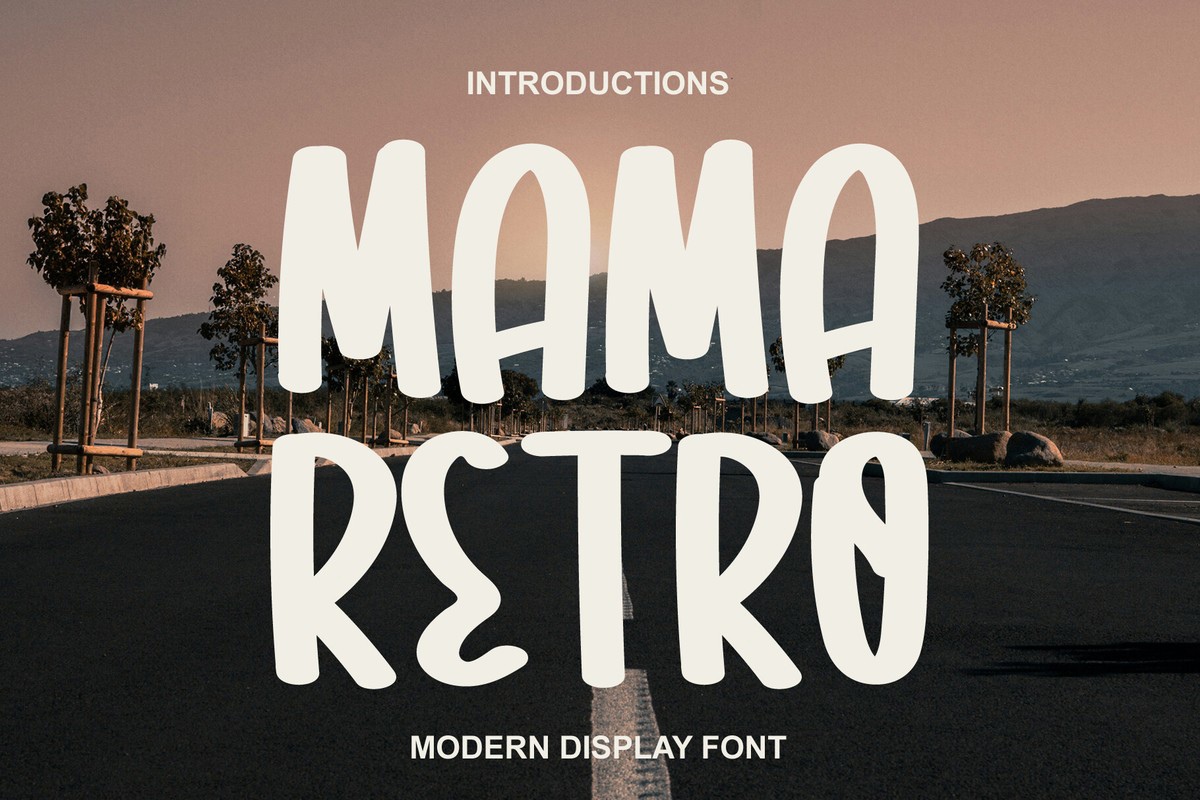 Schriftart Mama Retro