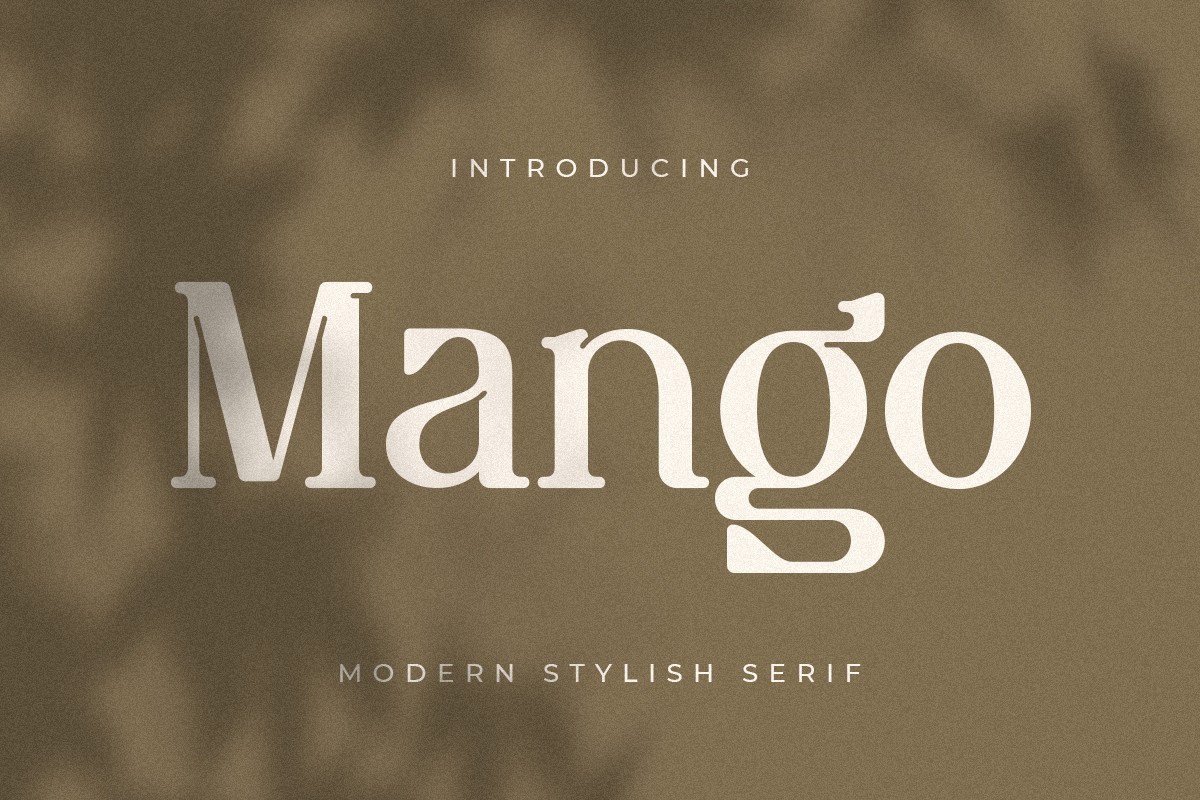 Schriftart Mango