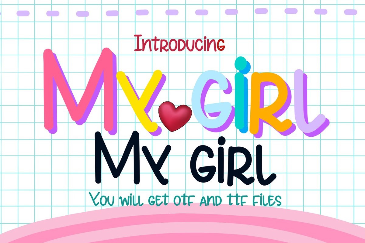 Schriftart My Girl