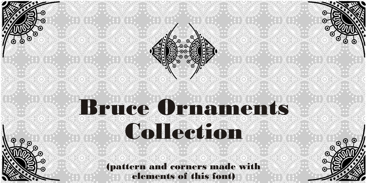 Schriftart Bruce Ornaments Collection