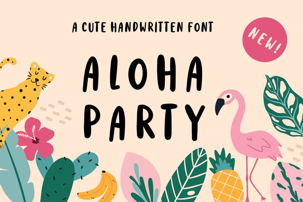 Schriftart Aloha Party