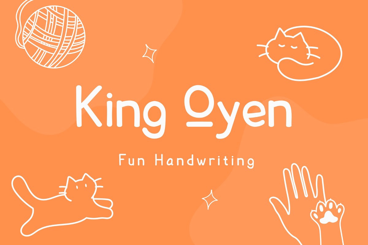 Schriftart King Oyen