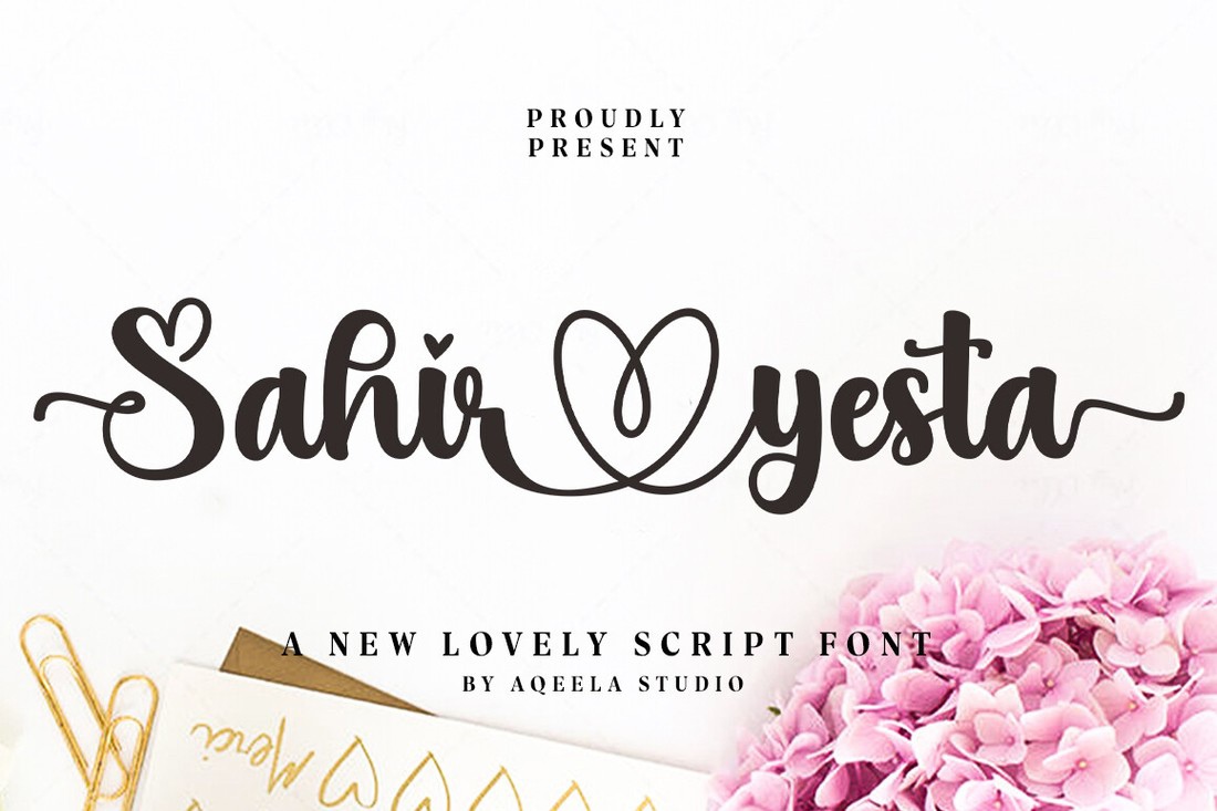 Schriftart Sahir Yesta