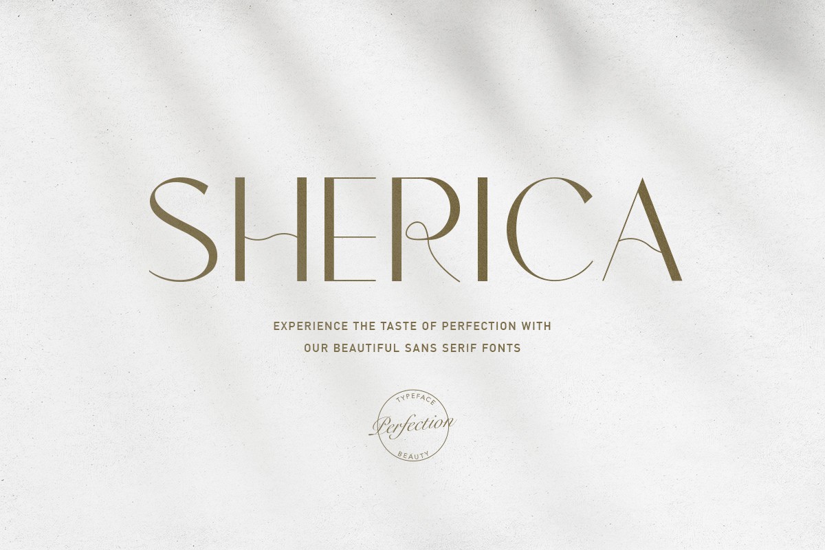 Schriftart Sherica