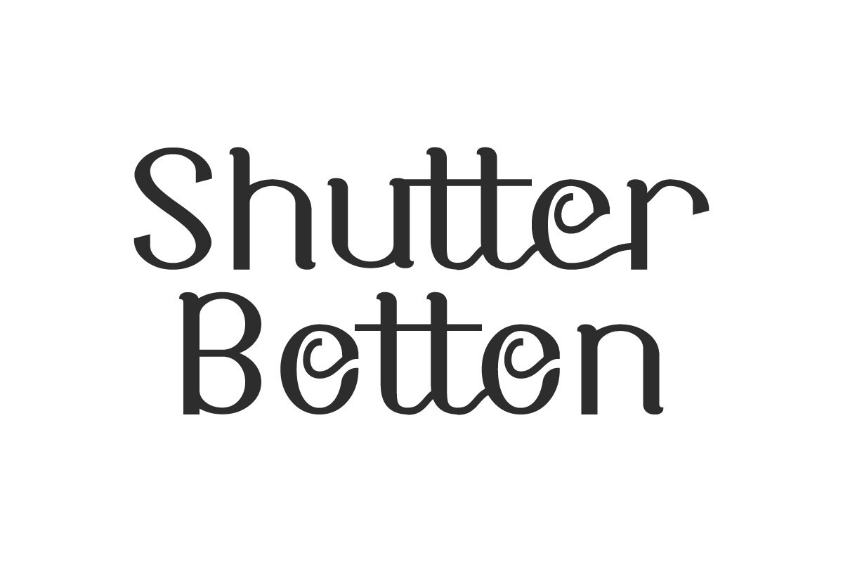 Schriftart Shutter Botton