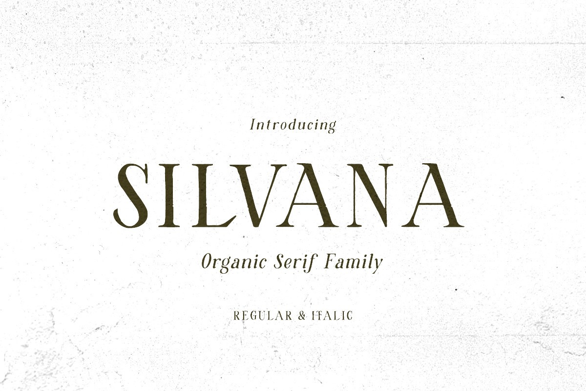 Schriftart Silvana