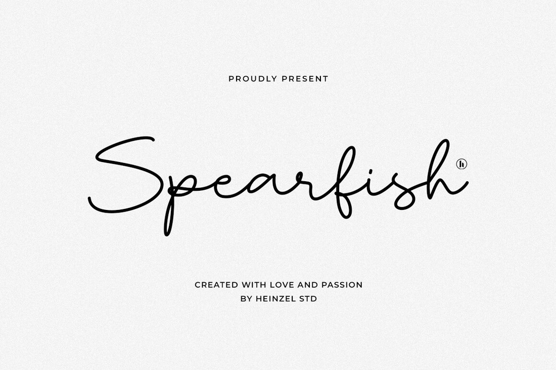 Schriftart Spearfish