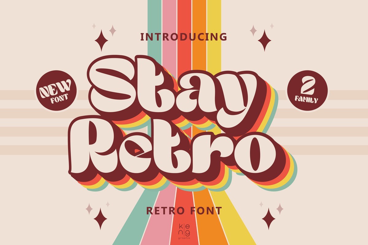 Schriftart Stay Retro