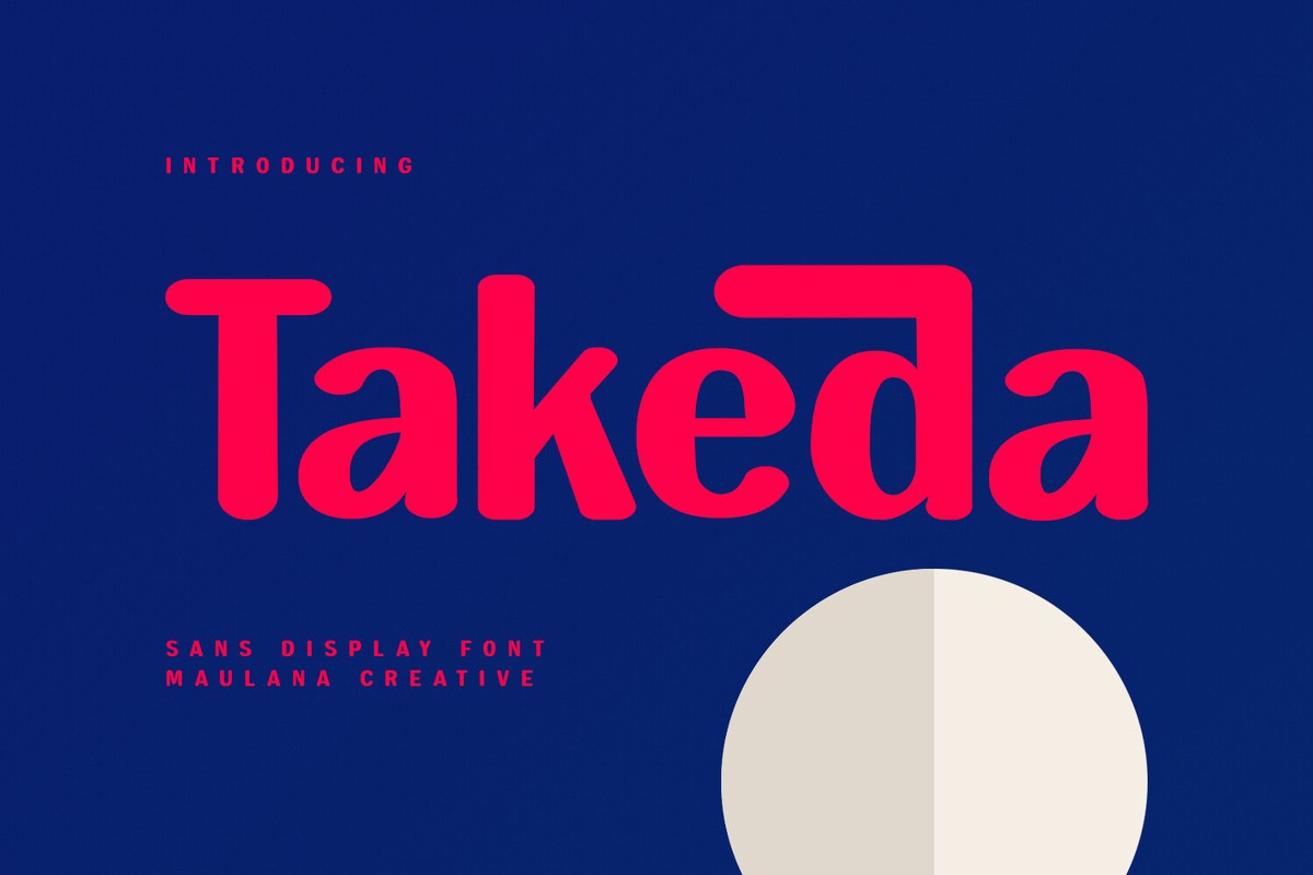 Schriftart Takeda