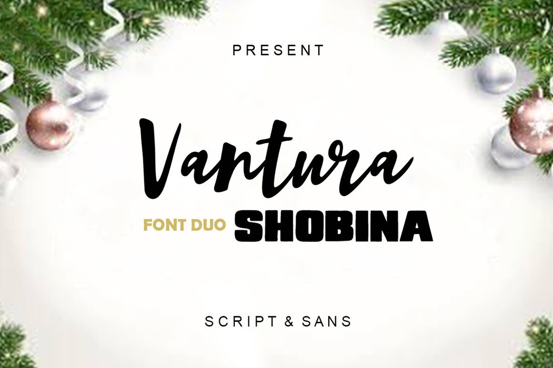 Schriftart Vantura Shobina