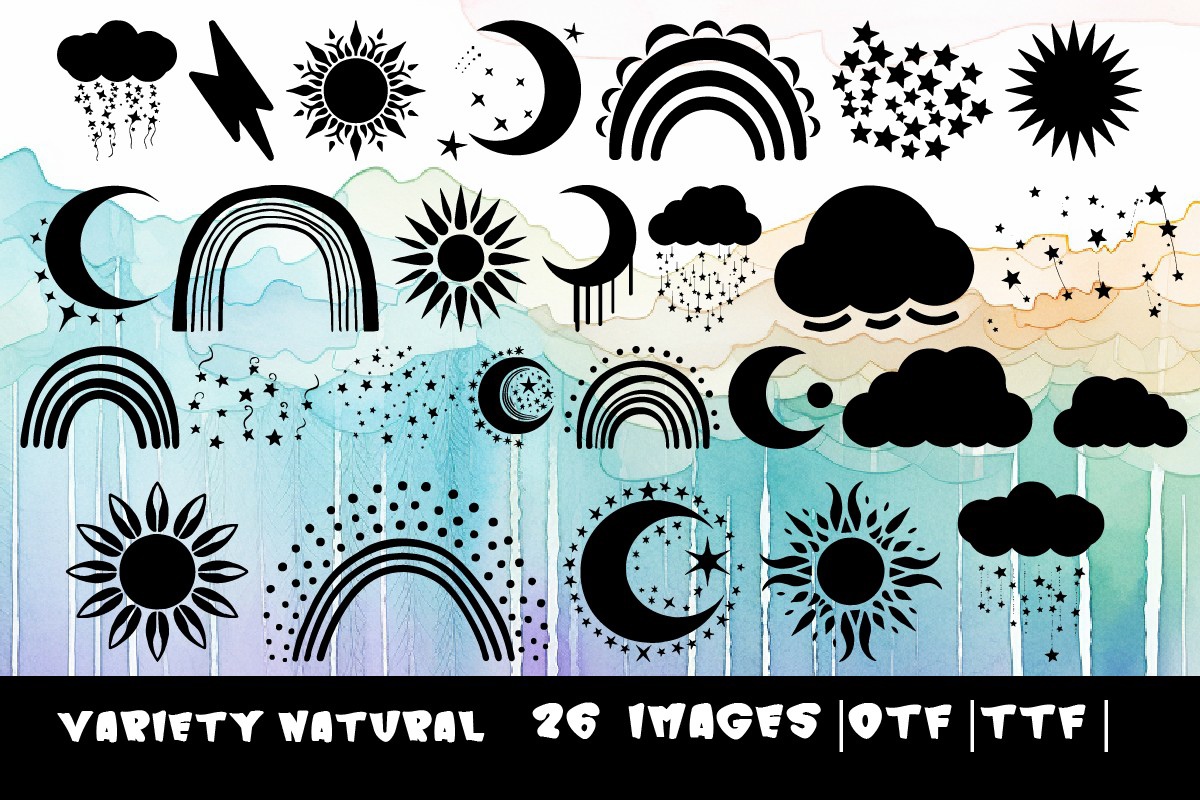 Schriftart Variety Natural