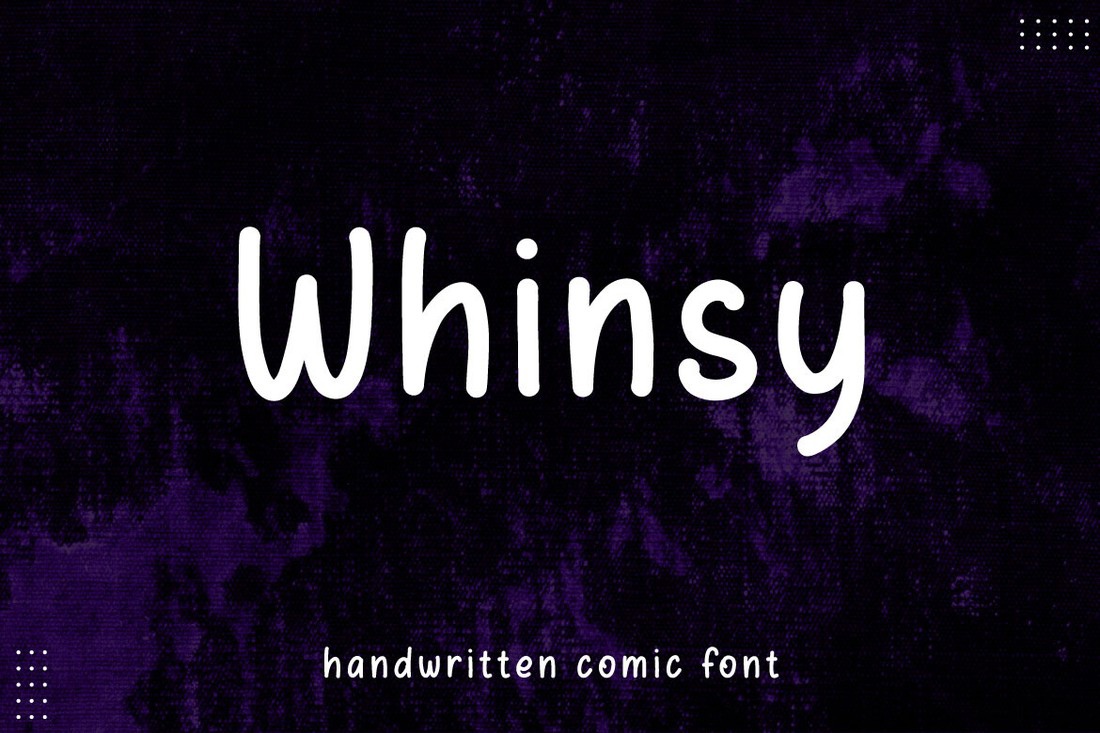 Schriftart Whinsy