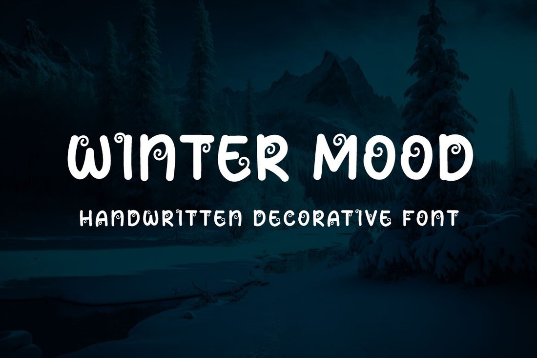 Schriftart Winter Mood