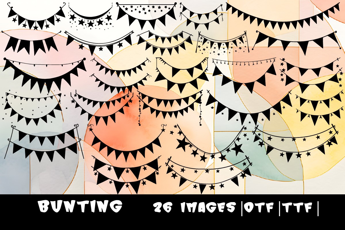 Schriftart Bunting