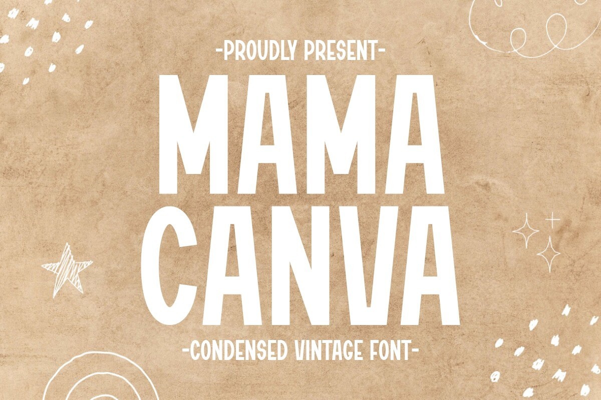 Schriftart Mama Canva