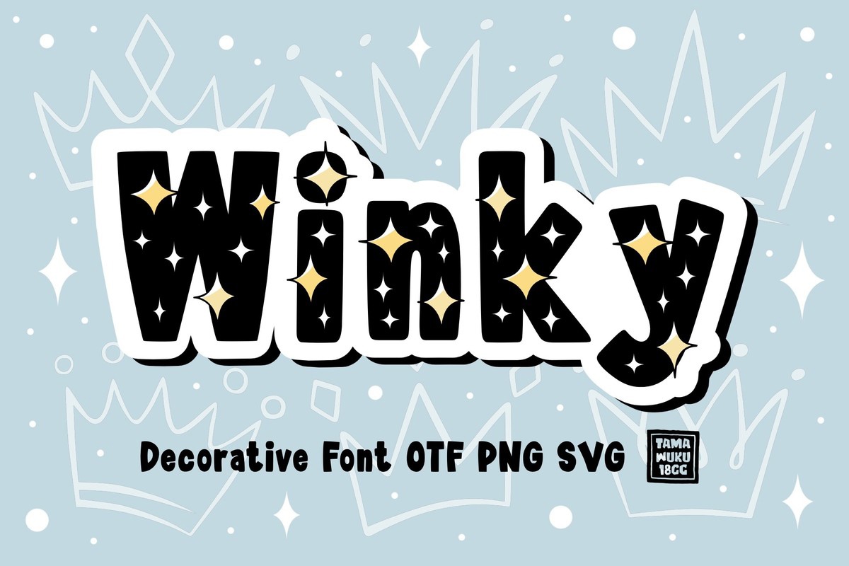 Schriftart Winky