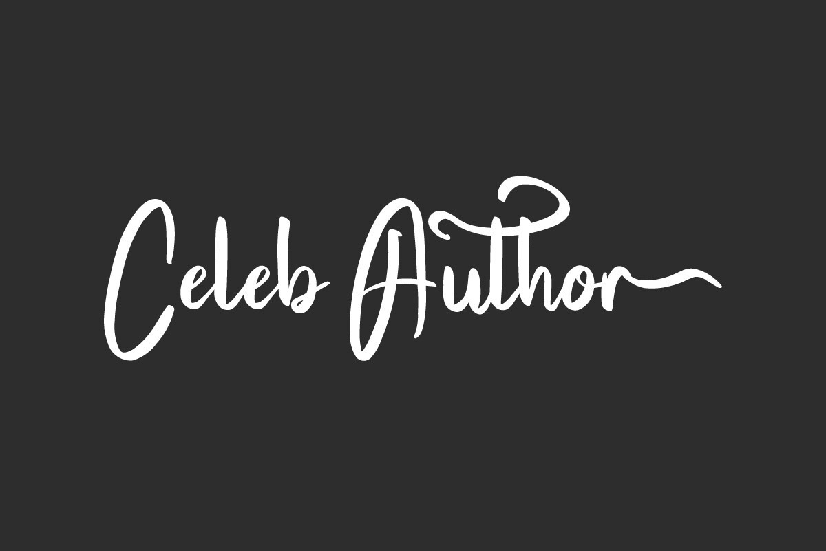 Schriftart Celeb Author