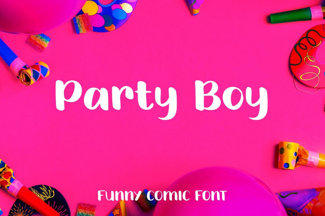 Schriftart Party Boy