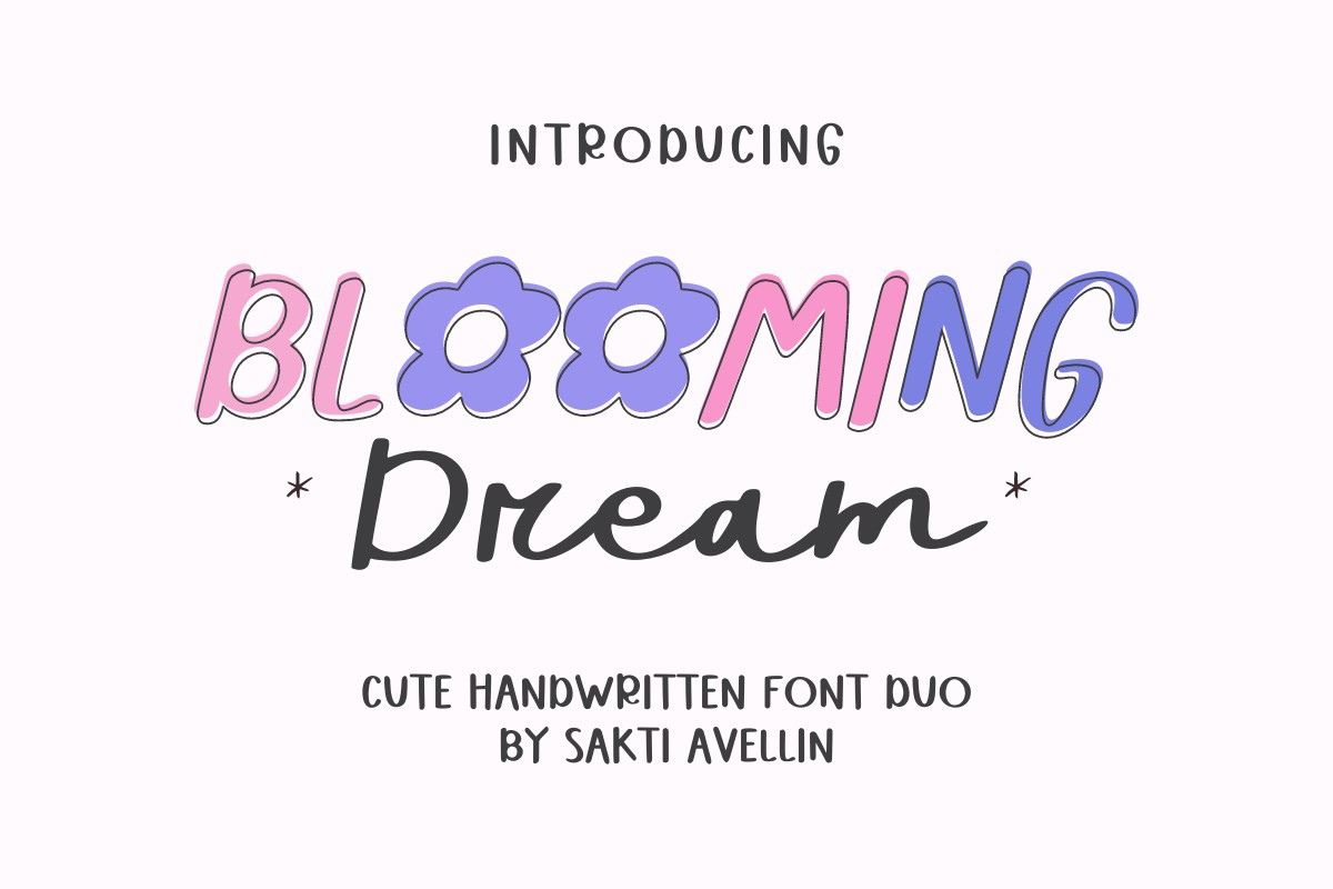 Schriftart Blooming Dream