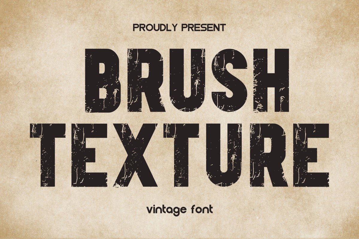 Schriftart Brush Texture