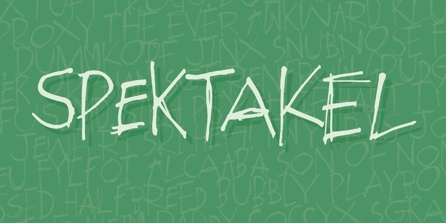 Schriftart Spektakel