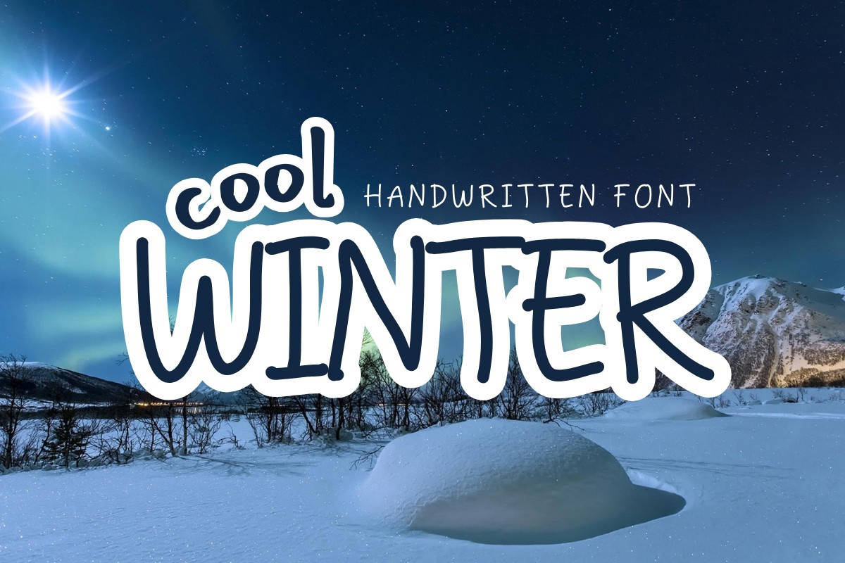 Schriftart Cool Winter