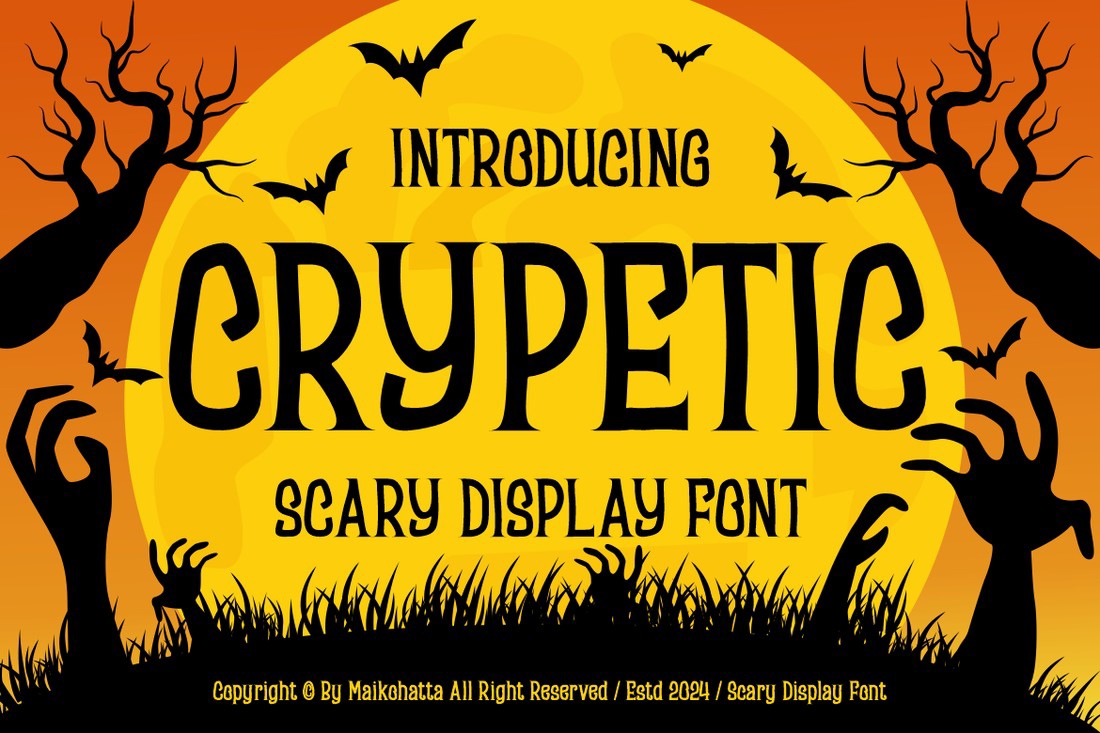 Schriftart Crypetic