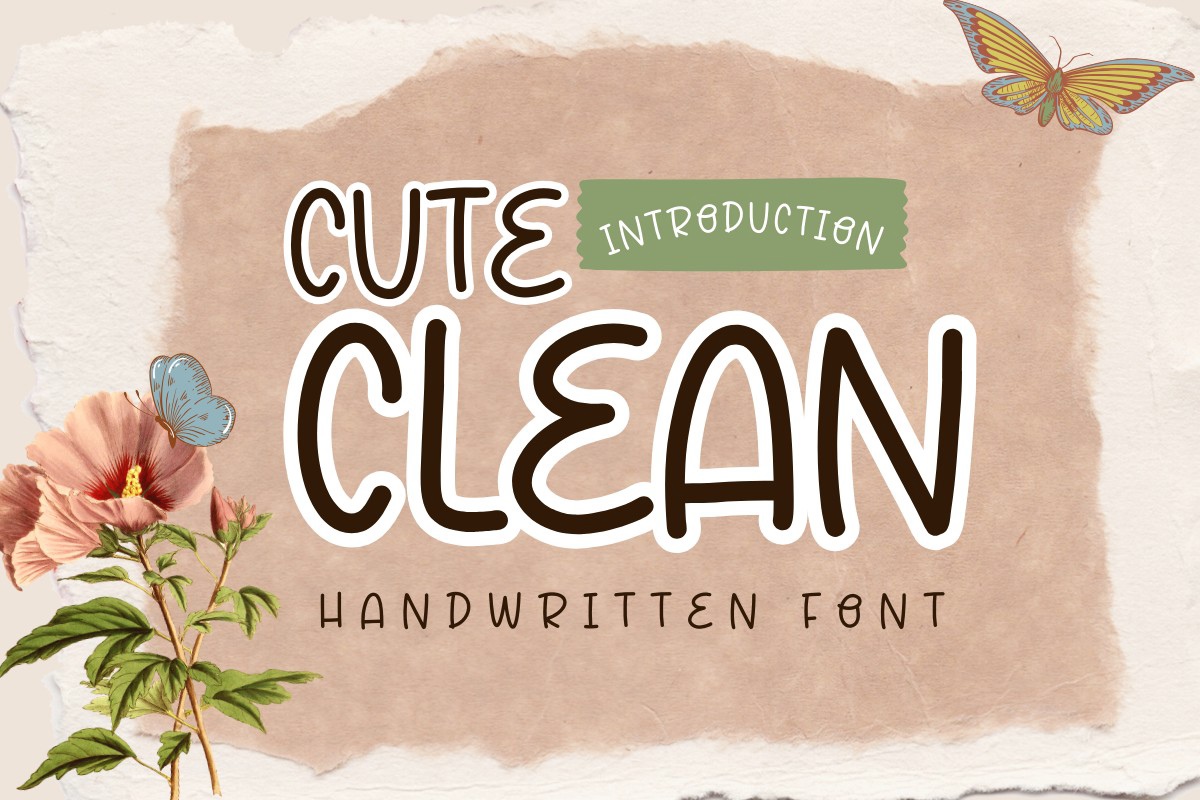 Schriftart Cute Clean