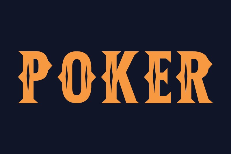 Schriftart Poker